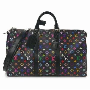 Black Multicolor Large Monogram Duffel Bag, New